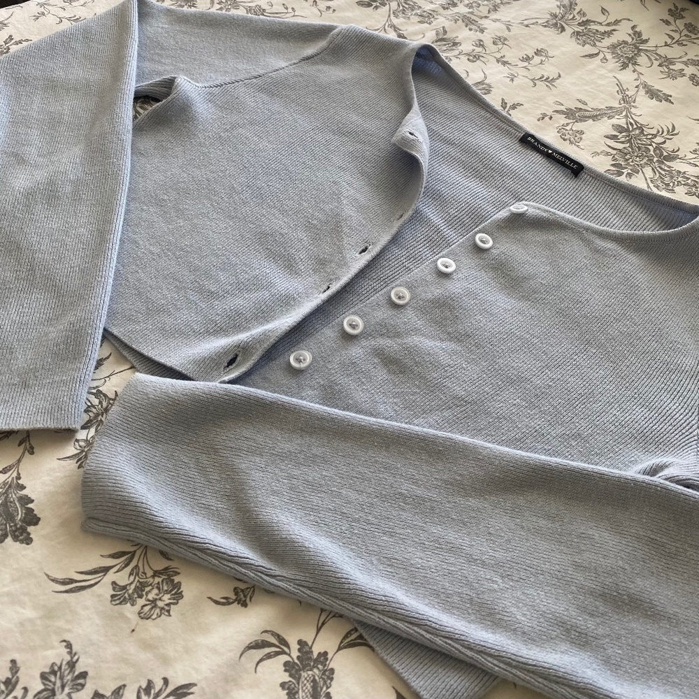 Brandy Melville Blue Cardigan